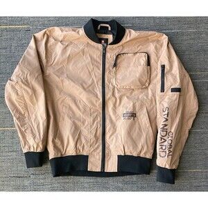 Vintage Southpole Bomber Jacket Mens XL Brown Zip Y2K 90s